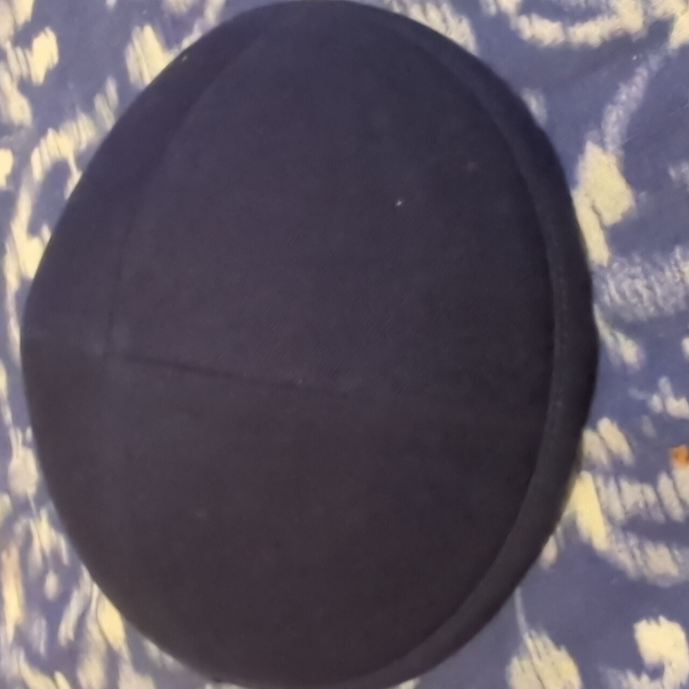 17cm Navy Fabric Yarlmuka For Temple, Synagogue And Jewish Religious Services